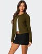 EDIKTED Half Cable Knit Cardigan image number 3