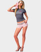 EDIKTED I Love Barbie&trade; Rhinestone Tee image number 4