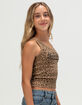 VON DUTCH Leopard Print Girls V-Neck Tank Top image number 3