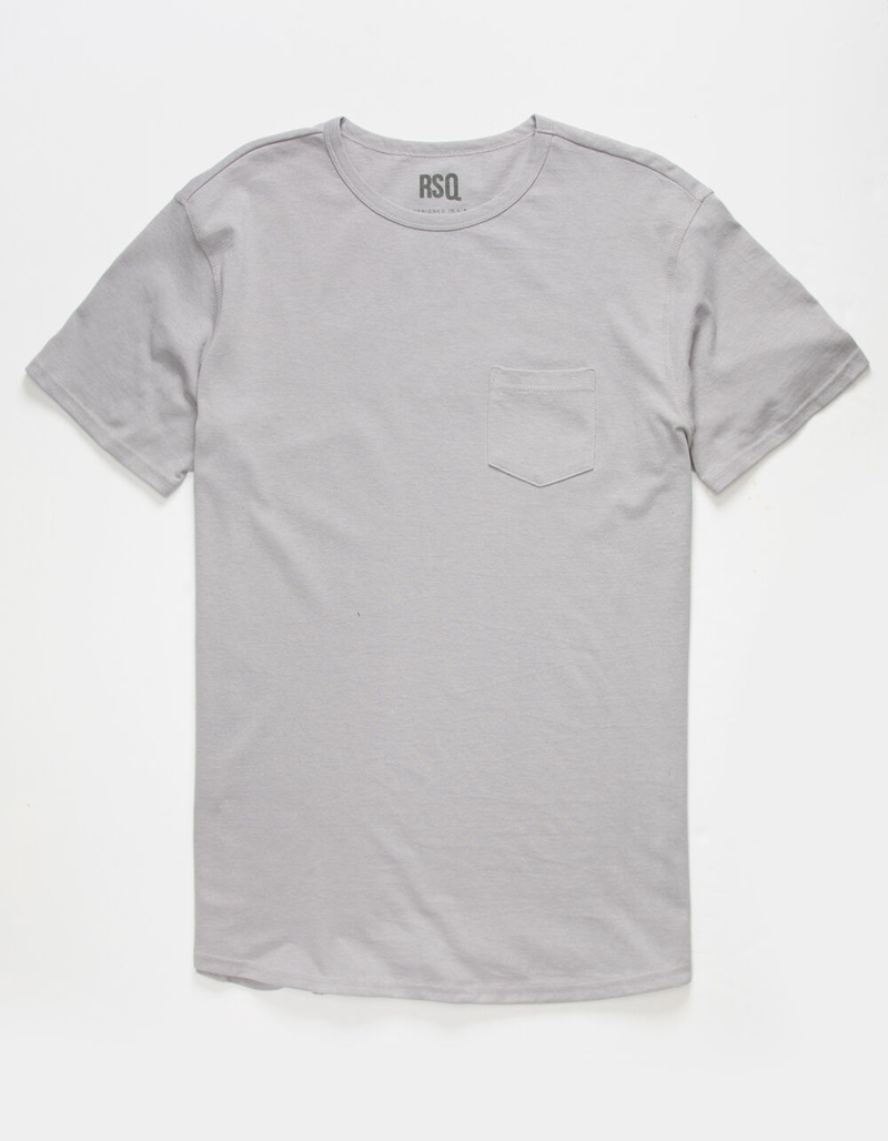 RSQ Mens Lilac Tall Pocket Tee image number 1