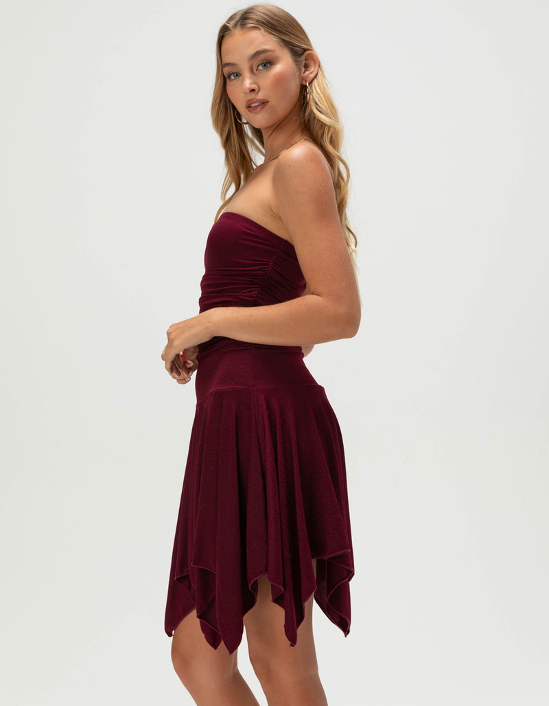 MADDEN GIRL Shimmer Womens Drop Waist Dress image number 2