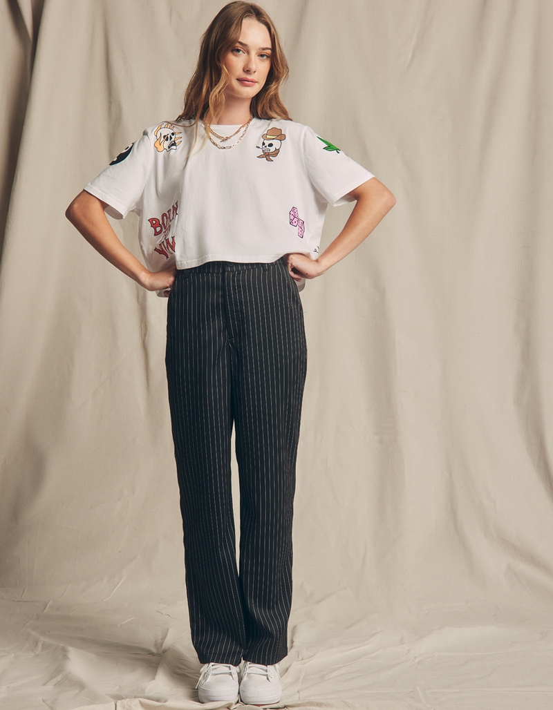 RSQ Womens Pinstripe Pants image number 0
