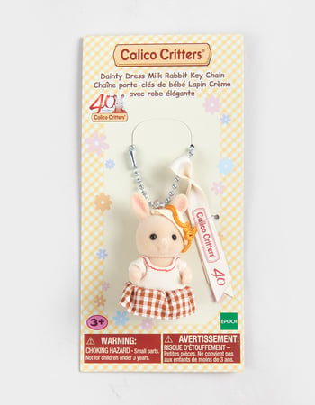 CALICO CRITTERS Dainty Dress Milk Rabbit Keychain Primary Image