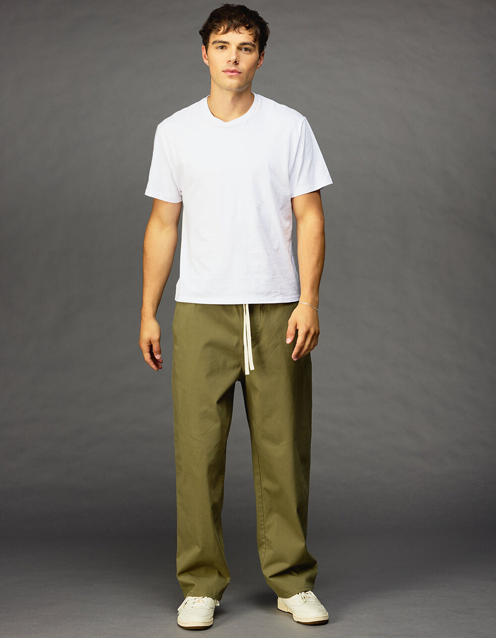 RSQ Mens Straight Twill Pull On Pants - CLOVER | Tillys