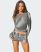 EDIKTED Hali Striped Knit Top image number 1