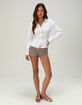 RSQ Womens Long Sleeve Button Up Shirt image number 2