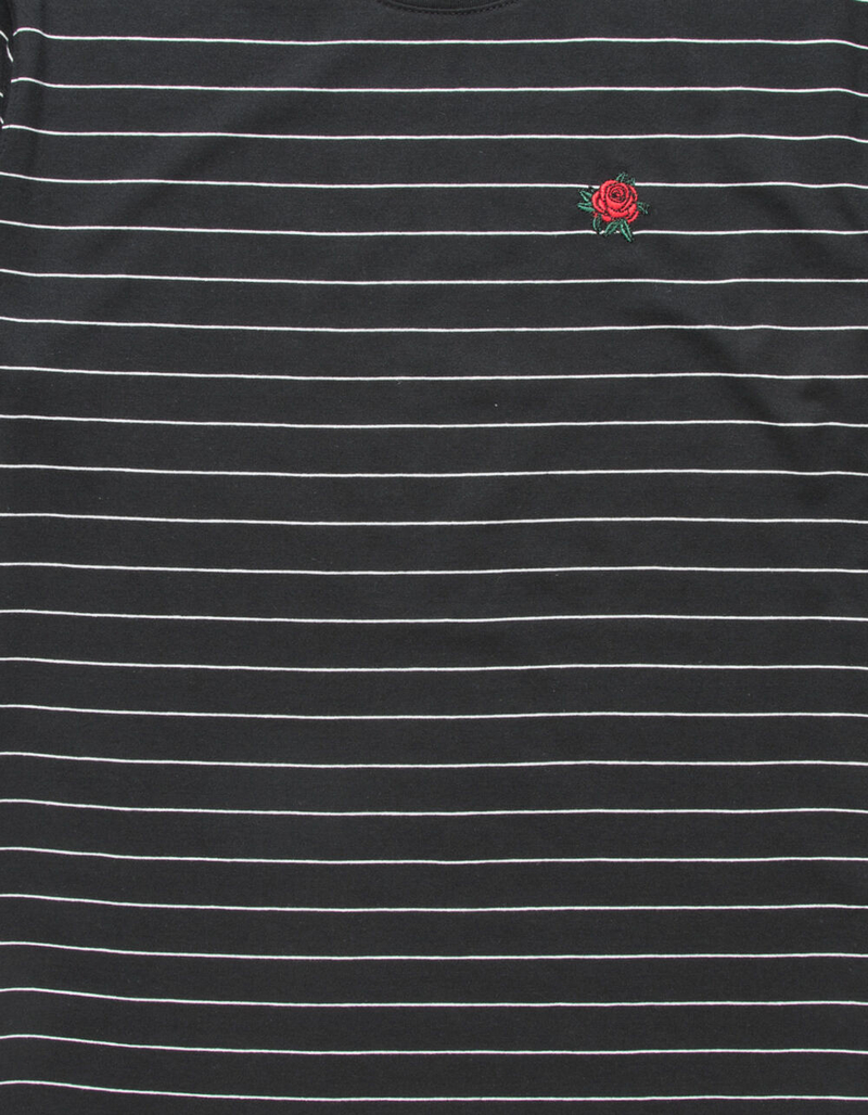 BROOKLYN CLOTH Rose Stripe Mens T-Shirt image number 1
