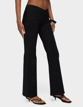EDIKTED Alyce Crossover Flared Pants Alternative Image