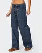 EDIKTED Funky Stitch Low Rise Jeans image number 4