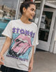BRAVADO Rolling Stones Tour Womens Oversized Tee image number 1