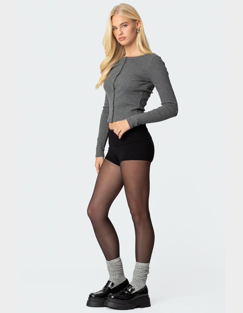 EDIKTED Shilo Ribbed Cardigan image number 3