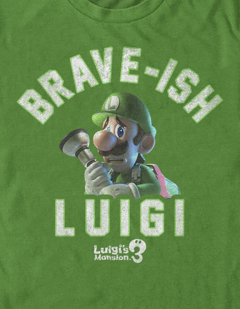 LUIGI'S MANSION 3 Brave-ish Luigi Unisex Tee image number 1