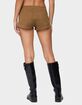 EDIKTED Dinah Denim Micro Shorts image number 3