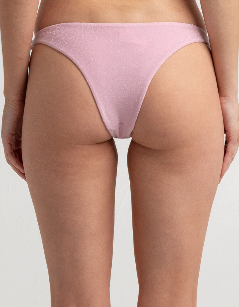 FULL TILT Textured Sprakle High Leg Cheekier Bikini Bottoms image number 2