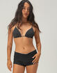 FULL TILT Polka Dot Textured Womens Micro Swim Boyshorts image number 1