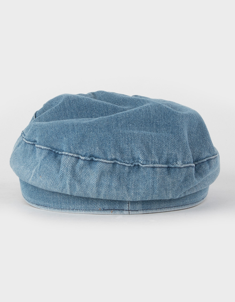 Denim Newsboy Womens Hat image number 2