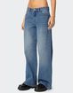 EDIKTED NYC Washed Low Rise Jeans image number 5