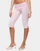 EDIKTED Talisa Foldover Lace Capri Leggings image number 2