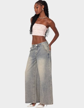 EDIKTED Super Baggy Wide Leg Jeans Alternative Image
