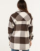 ASHLEY Womens Chunky Wool Plaid Shacket  image number 3