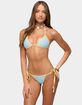 EDIKTED Ilona Reversible Striped Triangle Bikini Top image number 1