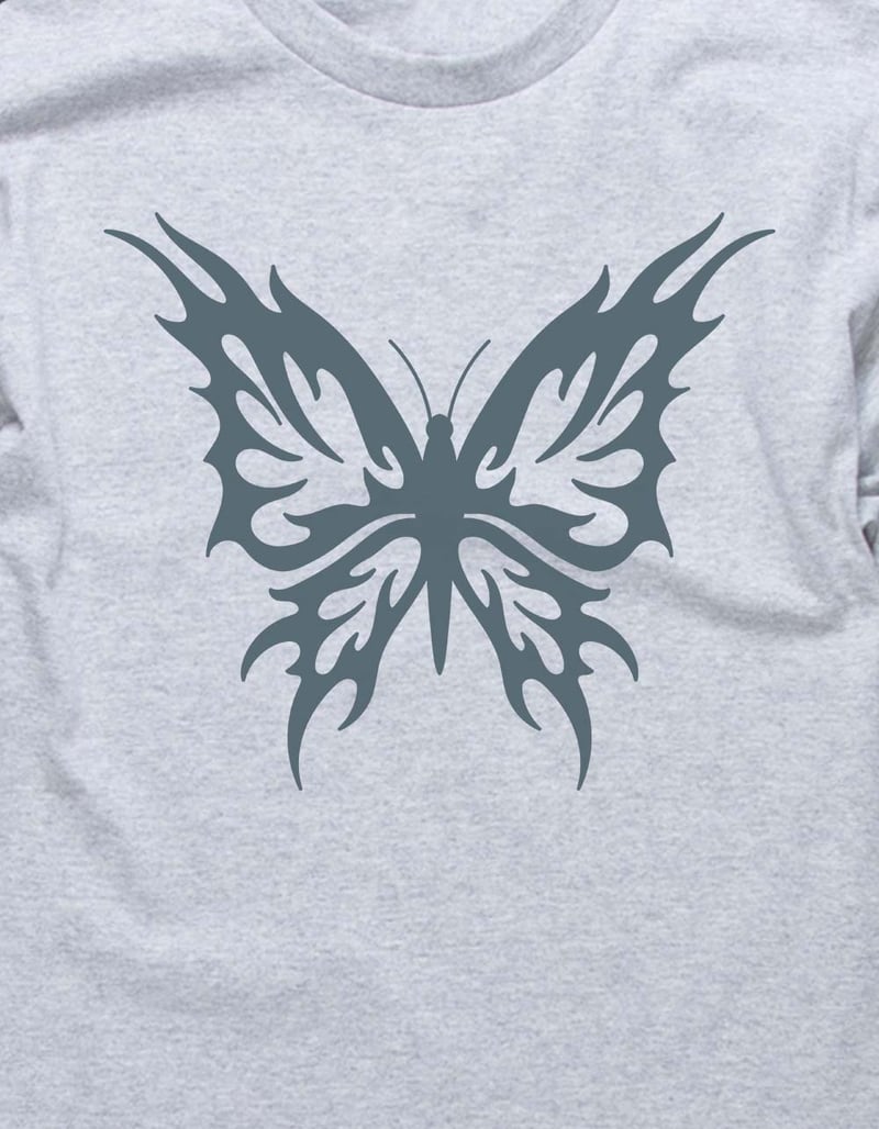 BUTTERFLY Tribal Butterfly Unisex Long Sleeve Tee image number 1
