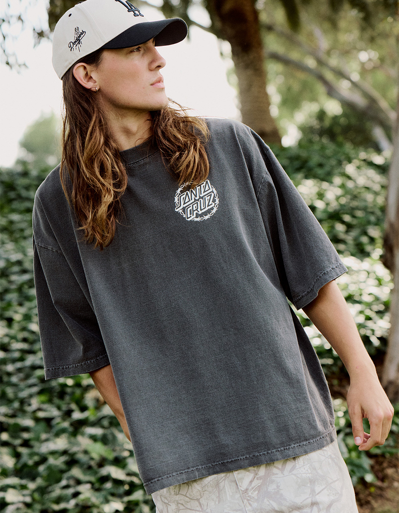 SANTA CRUZ Barbed Dot Mens Heavyweight Boxy Tee image number 4