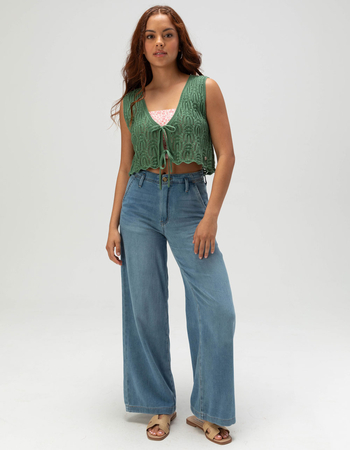 ROXY Beach Bound Womens Crop Sweater Vest Alternative Image