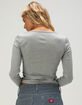 DICKIES Womens Long Sleeve Henley Top image number 4