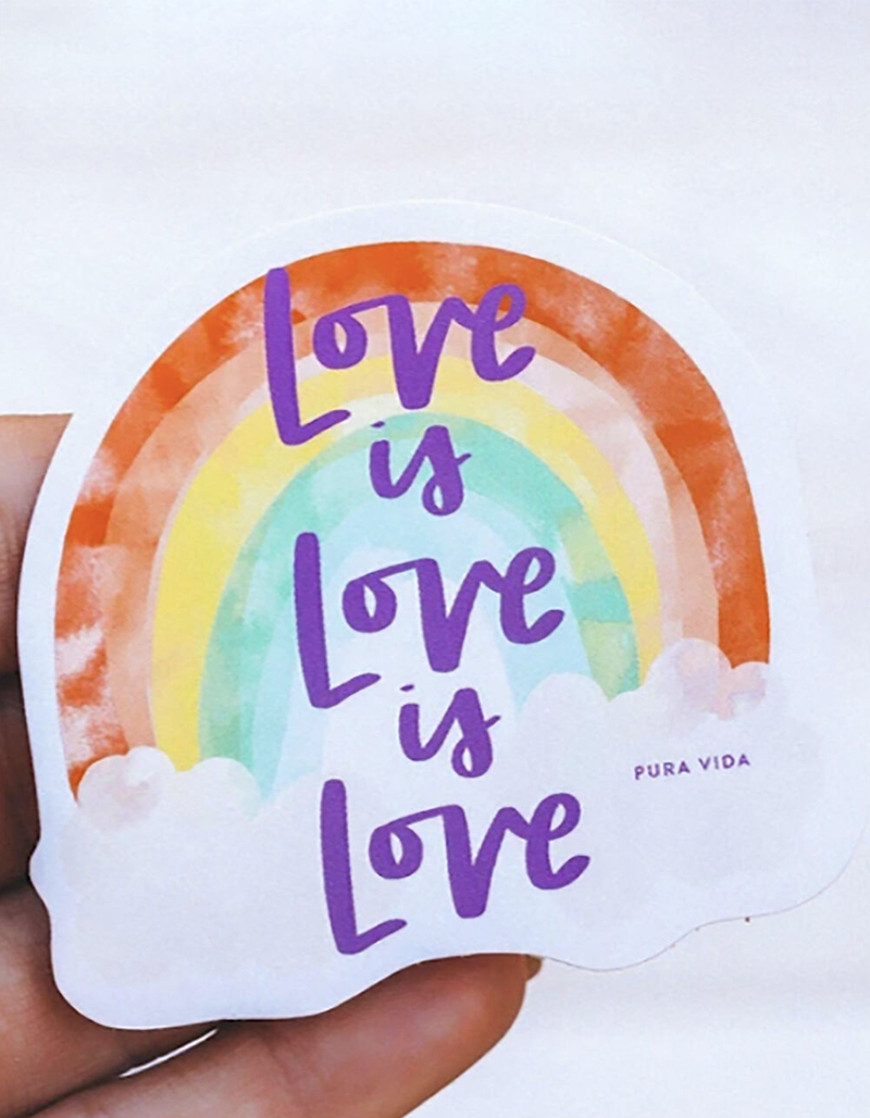 PURA VIDA Love Is Love Sticker image number 0