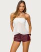 EDIKTED Sheer Chiffon Babydoll Halter Top image number 1