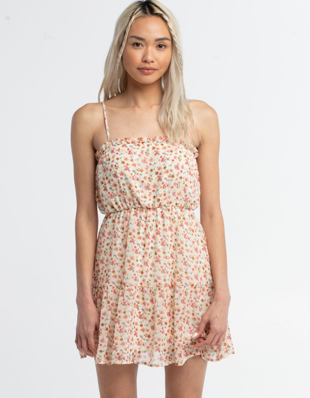 LIBERTY LOVE Ditsy Ruffle Dress - IVORY 