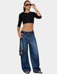 EDIKTED Gilba Button Up Knit Crop Top image number 5