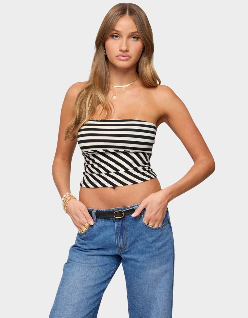 EDIKTED Betsana Striped Tube Top image number 0