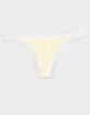 FULL TILT Rib Lace Trim Thong image number 1