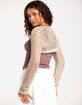 WEST OF MELROSE Crochet Womens Shrug image number 3