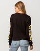VANS Sunflower Checks Womens Crop Tee image number 3