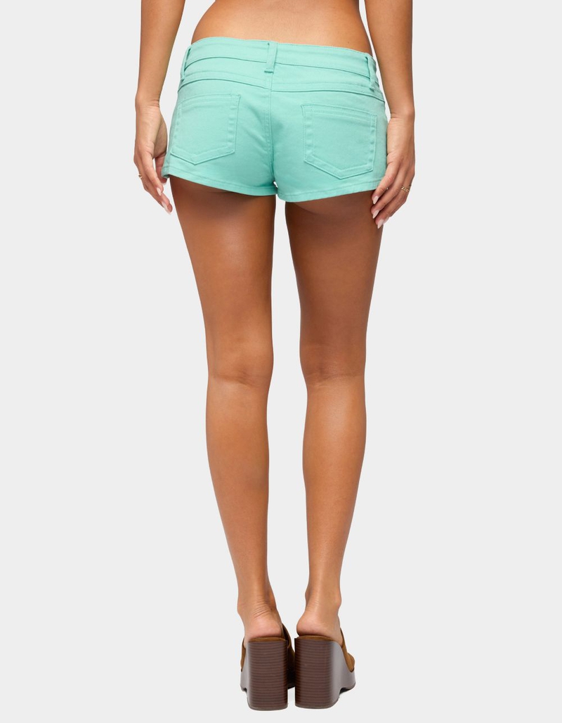 EDIKTED Jagger Low Rise Denim Shorts image number 2