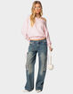 EDIKTED Off Shoulder Oversized Sweater image number 5