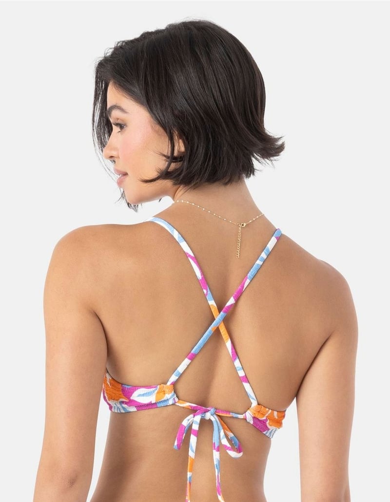 ROXY Topanga Canyon Athletic Tri Bikini Top image number 2