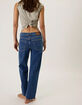 FREE PEOPLE Risk Taker Womens Mid Rise Straight Jeans image number 3