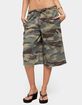EDIKTED Camo Rush Oversized Bermuda Shorts image number 1