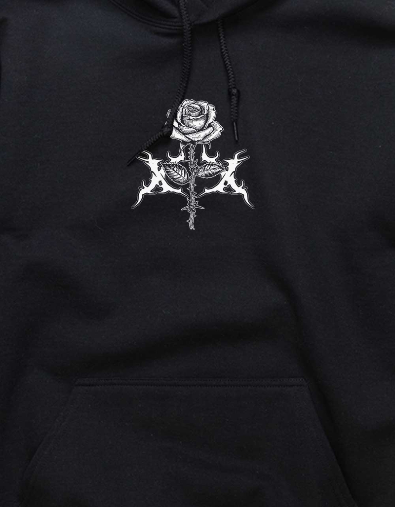 ROSE Grunge Rose Unisex Hoodie image number 1