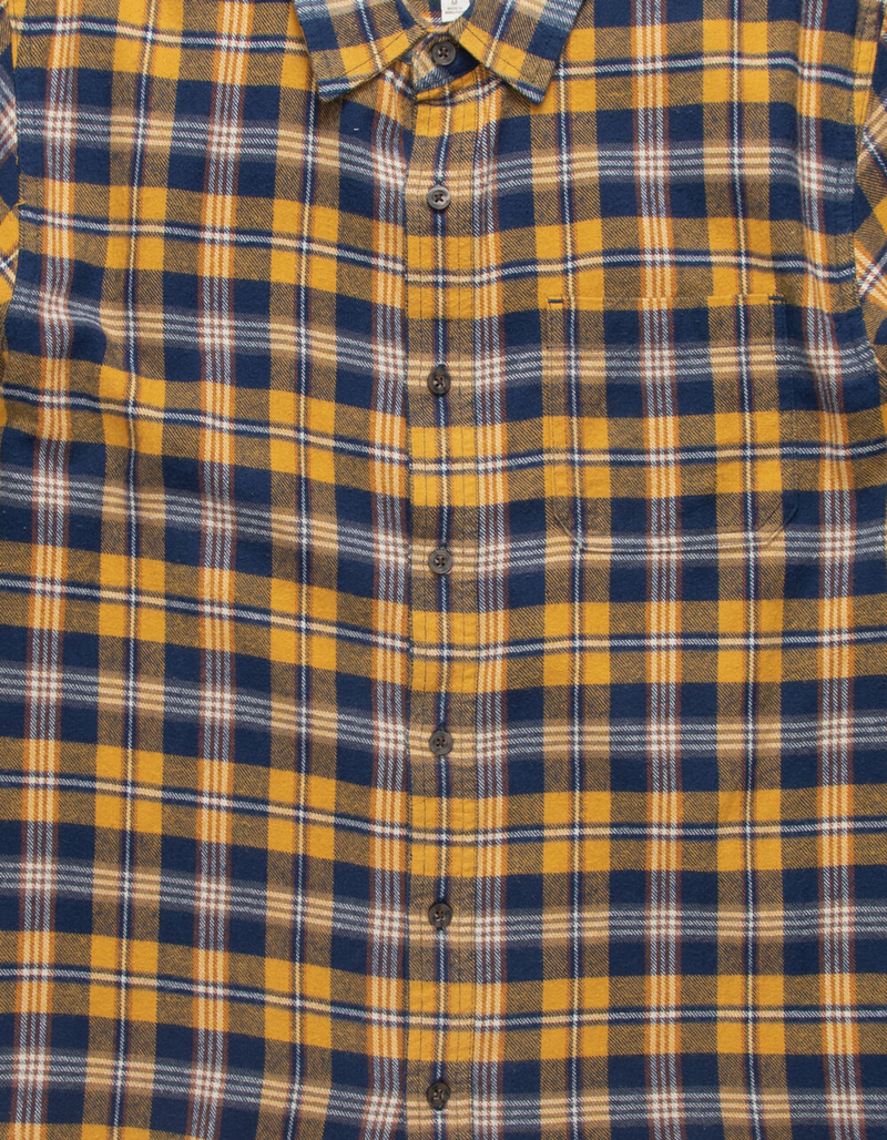 VSTR Sunshine Mustard Mens Flannel Shirt image number 1