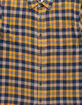 VSTR Sunshine Mustard Mens Flannel Shirt image number 2