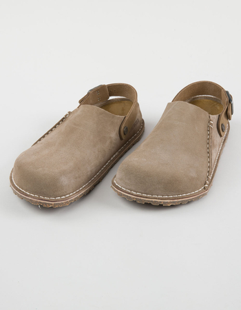 BIRKENSTOCK Lutry Premium Suede Mens Clogs Primary Image