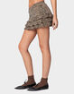 EDIKTED Ruffled Leopard Printed Mini Skirt image number 3
