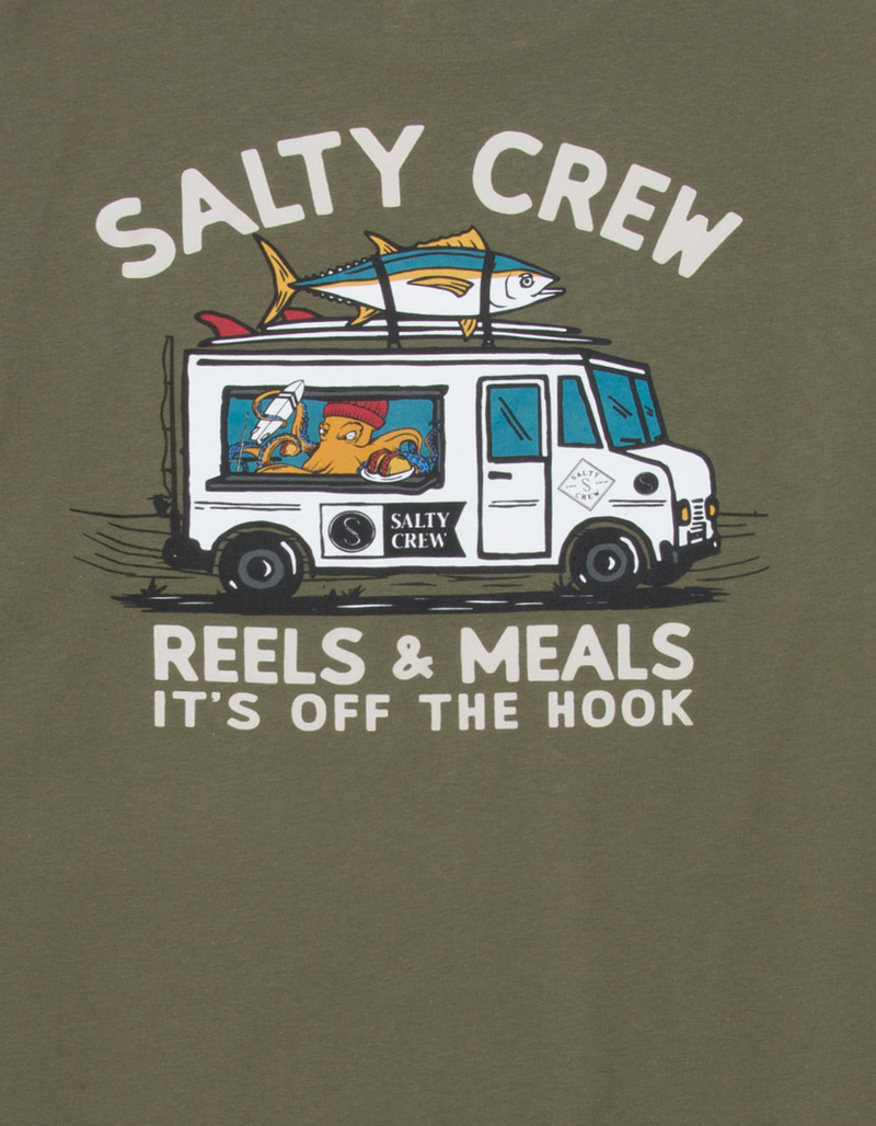 SALTY CREW Reels & Meals Boys Tee image number 2
