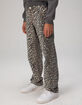 RSQ Girls Low Rise Leopard Print Baggy Jeans image number 5