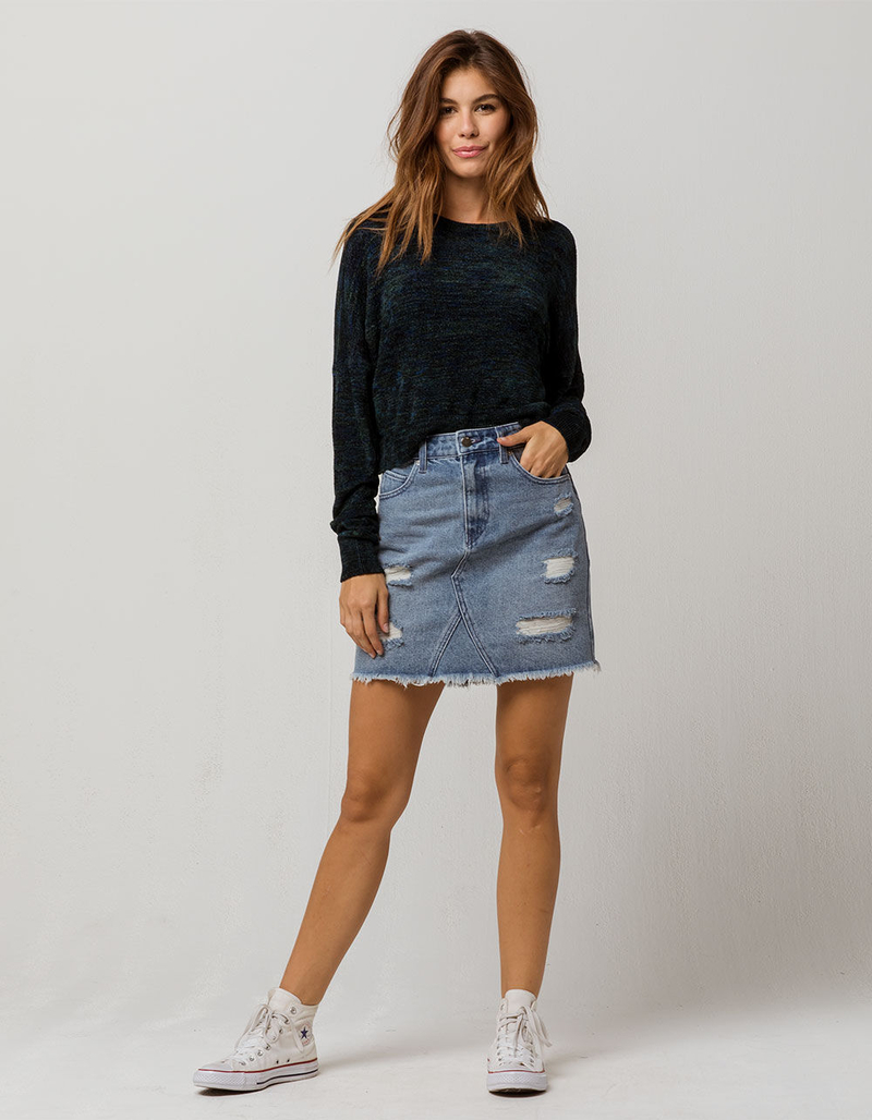 VOLCOM Stoned Ripped Denim Skirt image number 0
